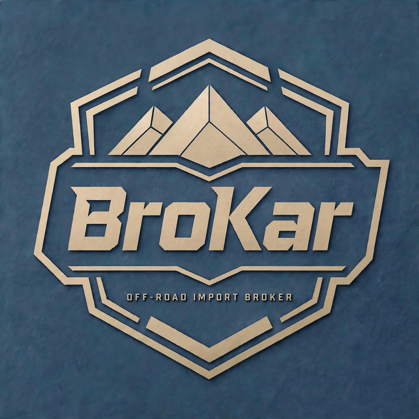Escudo BroKar azul y arena aportado por el usuario